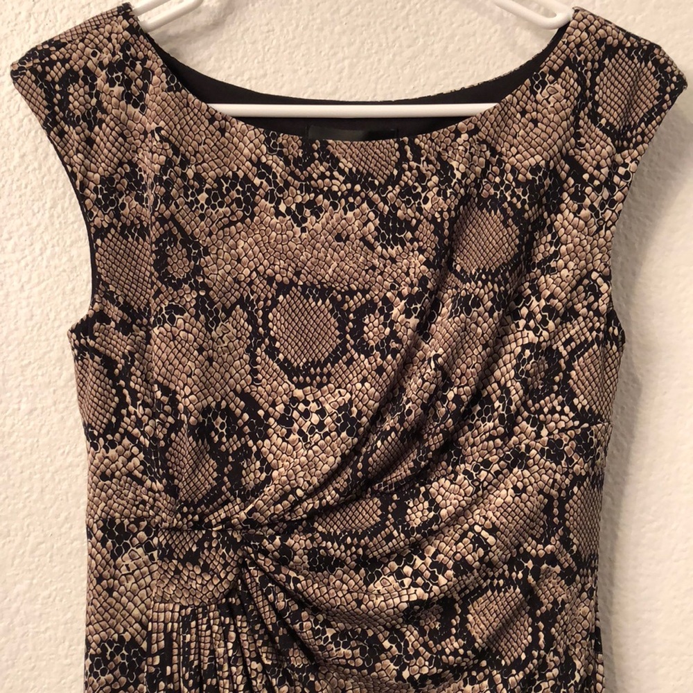 SNAKE Print Cocktail Evening Dress